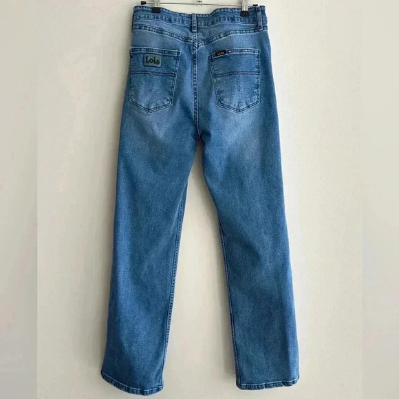 Lois Medium Wash River High Retro Straight Jeans, Size 31" L-32 - Picture 16 of 16